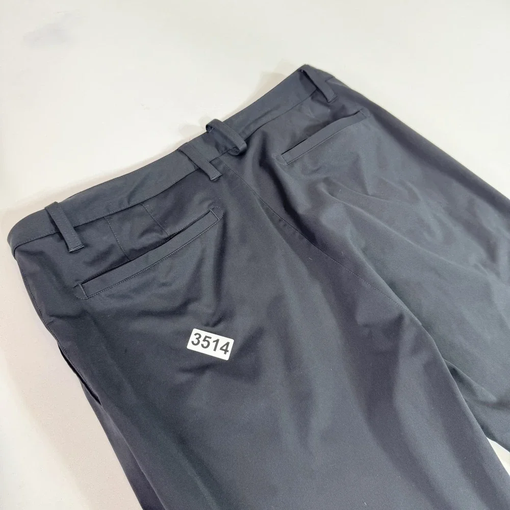 Rhone Pants Mens 34‎ Black Performance Stretch Straight Leg Travel Workwear